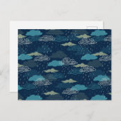 Dark Rainy Night Briefkaart (Voorkant / Achterkant)