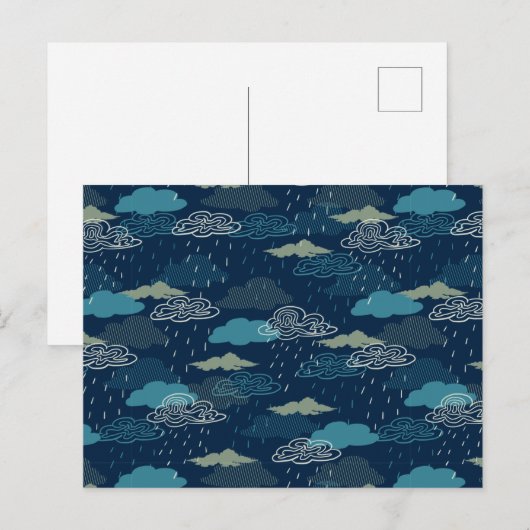 Dark Rainy Night Briefkaart (Voorkant / Achterkant)