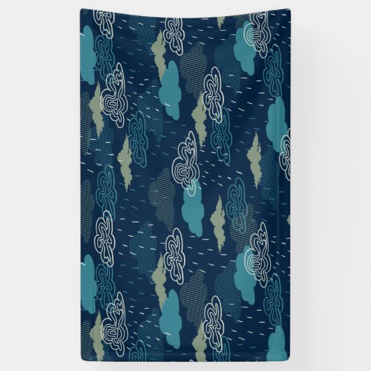 Dark Rainy Night Spandoek (Verticaal)