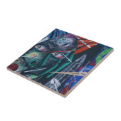 Dark Rave Graffiti Tegeltje (Zijkant)
