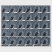 Dark Raven Black Bird Cadeaupapier (Vlak)