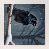 Dark Raven Black Bird Legpuzzel (Horizontaal)