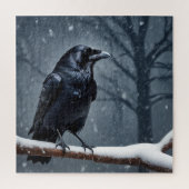 Dark Raven Black Bird Legpuzzel (Verticaal)