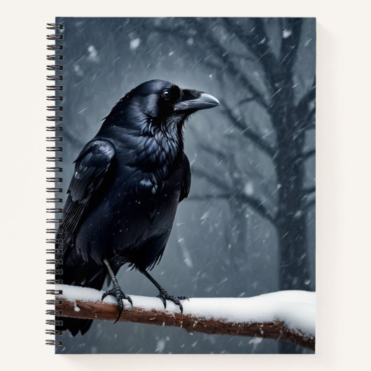 Dark Raven Black Bird Notitieboek (Voorkant)