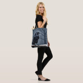 Dark Raven Black Bird Tote Bag (Op model)