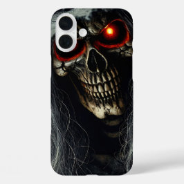 Dark Reaper Skull with Glowing Eyes Phone Case