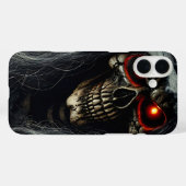 Dark Reaper Skull with Glowing Eyes Phone Case (Achterkant (horizontaal))