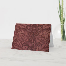 Dark Red Acanthus Leaves (van William Morris) Kaart