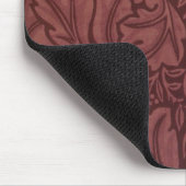 Dark Red Acanthus Leaves (van William Morris) Muismat (Hoek)