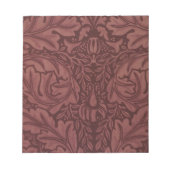 Dark Red Acanthus Leaves (van William Morris) Notitieblok (Voorkant)