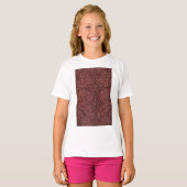 Dark Red Acanthus Leaves (van William Morris) T-shirt (Voorkant volledig)