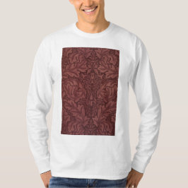 Dark Red Acanthus Leaves (van William Morris) T-shirt