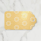 Dark red and white Norwegian Rosemaling floral  Cadeaulabels (Voorkant (horizontaal))