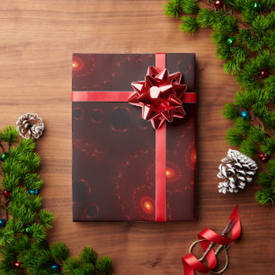 Dark Red Burgundy Gothic Lace Snowflake Cadeaupapier