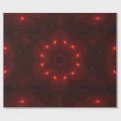 Dark Red Burgundy Gothic Lace Snowflake Cadeaupapier (Vlak)