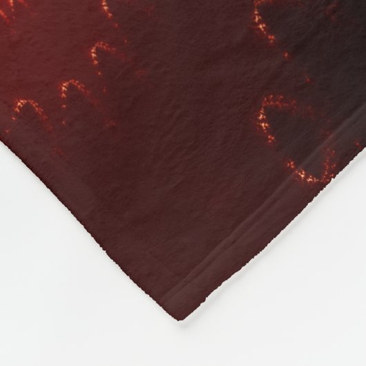 Dark Red Burgundy Gothic Lace Snowflake Fleece Deken (Hoek)