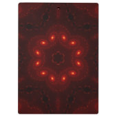 Dark Red Burgundy Gothic Lace Snowflake Klembord (Achterkant)