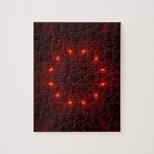 Dark Red Burgundy Gothic Lace Snowflake Legpuzzel (Verticaal)