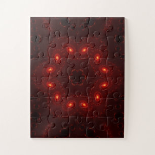 Dark Red Burgundy Gothic Lace Snowflake Legpuzzel