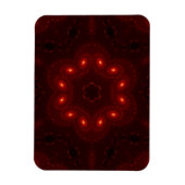Dark Red Burgundy Gothic Lace Snowflake Magneet (Verticaal)