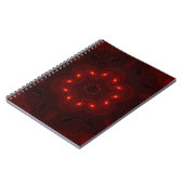 Dark Red Burgundy Gothic Lace Snowflake Notitieboek (Linkerzijde)