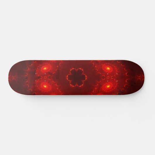 Dark Red Burgundy Gothic Lace Snowflake Persoonlijk Skateboard (Horizontaal)