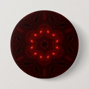 Dark Red Burgundy Gothic Lace Snowflake Ronde Button 7,6 Cm