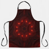 Dark Red Burgundy Gothic Lace Snowflake Schort (Voorkant)