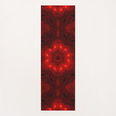 Dark Red Burgundy Gothic Lace Snowflake Yogamat (Voorkant)