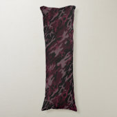 Dark Red Camo Body Pillow Lichaamskussen (Voorkant Verticaal)