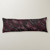 Dark Red Camo Body Pillow Lichaamskussen (Achterkant)