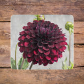 Dark Red Dahlia Bloom Floral Snijplank