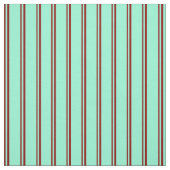 Dark Red en Aquamarine Lined Pattern Stof (Swatch)