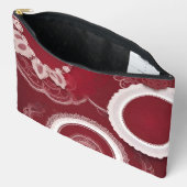 Dark Red Floral AI art Etui (Open)