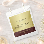 Dark-red gold design,Logo or Photo in gold circle, Bedankzakje (Geknipt)