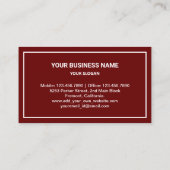 Dark Red Gold Pest Control Service Visitekaartje (Achterkant)