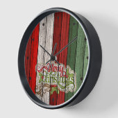 Dark Red Green Weathered Wooden Plantern Pattern (Hoek)