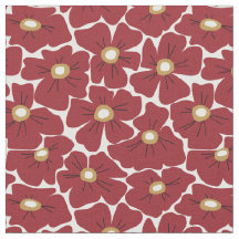 Dark Red Large Scale Florence Pattern