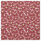 Dark Red Large Scale Florence Pattern Stof (Swatch)