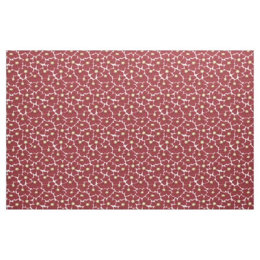 Dark Red Large Scale Florence Pattern Stof (Fat Quarter)