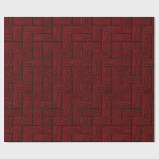 Dark Red Lincoln Logs Cadeaupapier (Vlak)