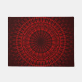 Dark Red Mandala Pattern Deurmat (Voorkant)