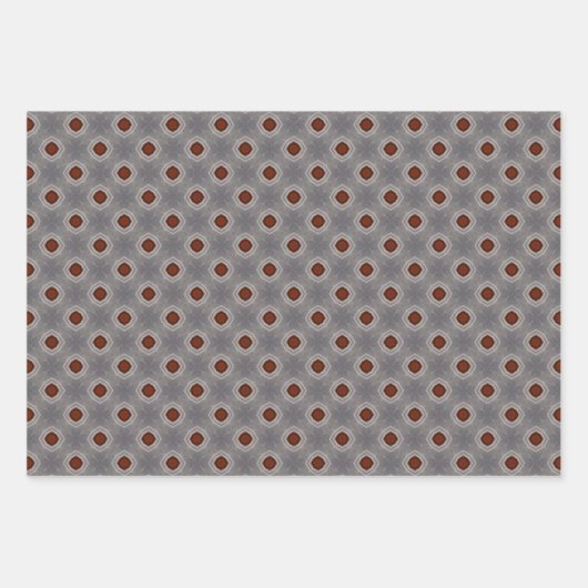 Dark Red Masculine Set Inpakpapier Vel (Voorkant 3)