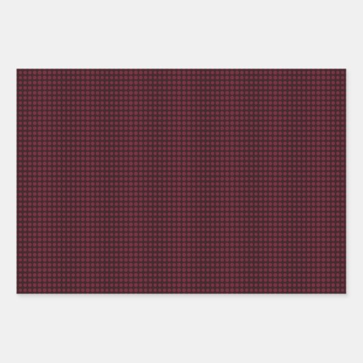 Dark Red Masculine Set Inpakpapier Vel (Voorkant)