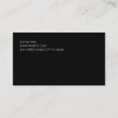 Dark Red Professional Dj, muzikant Visitekaartje (Achterkant)