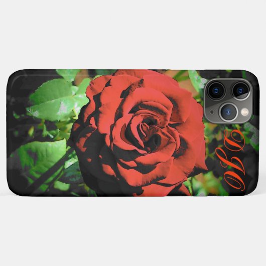 Dark Red Rose beroemd gemaakt door DJONeill Case-Mate iPhone Case (Achterkant (horizontaal))