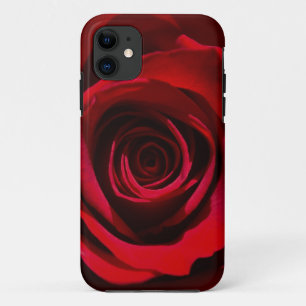 Dark Red Rose iPhone draagtas iPhone 11 Hoesje