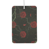 Dark Red Roses Thorns Gothic Pattern Luchtverfrisser (Voorkant)