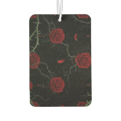 Dark Red Roses Thorns Gothic Pattern Luchtverfrisser (Achterkant)