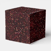 Dark Red Ruby Glitter Bedankdoosjes (Achterkant)
